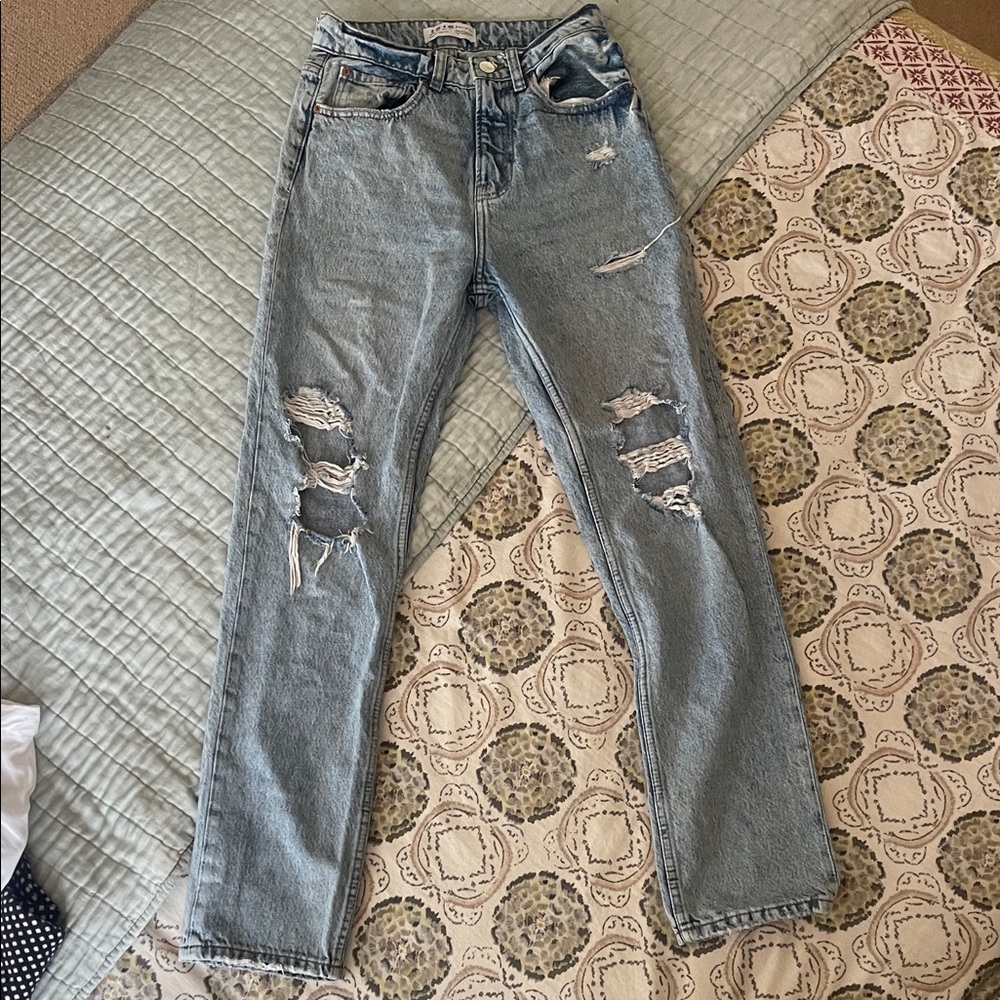Primark Distressed Light Blue Women's Jeans